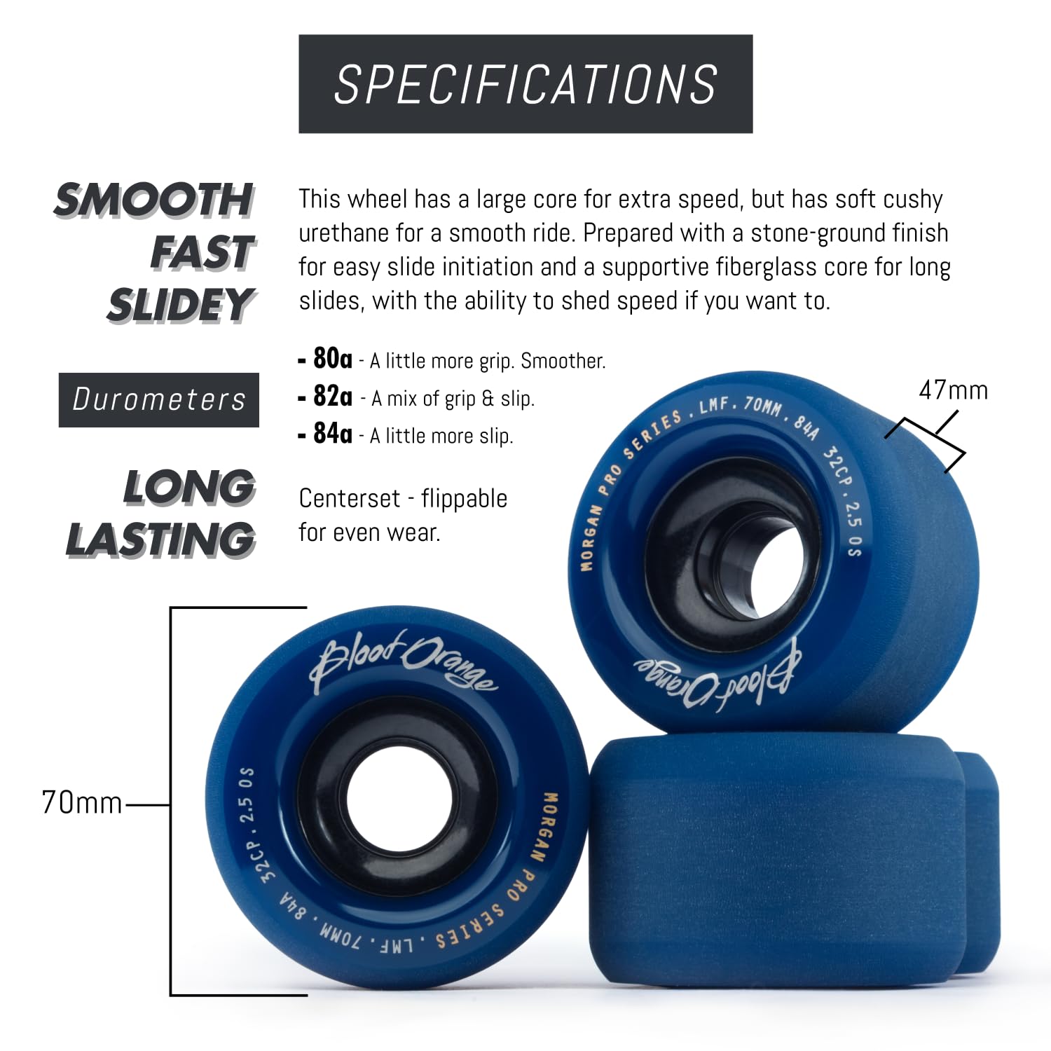 Electric Skateboards For Adults Morgan Pro Series 70mm/82A